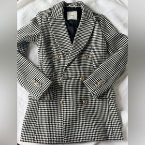 Wilfred Houndstooth wool coat size 0